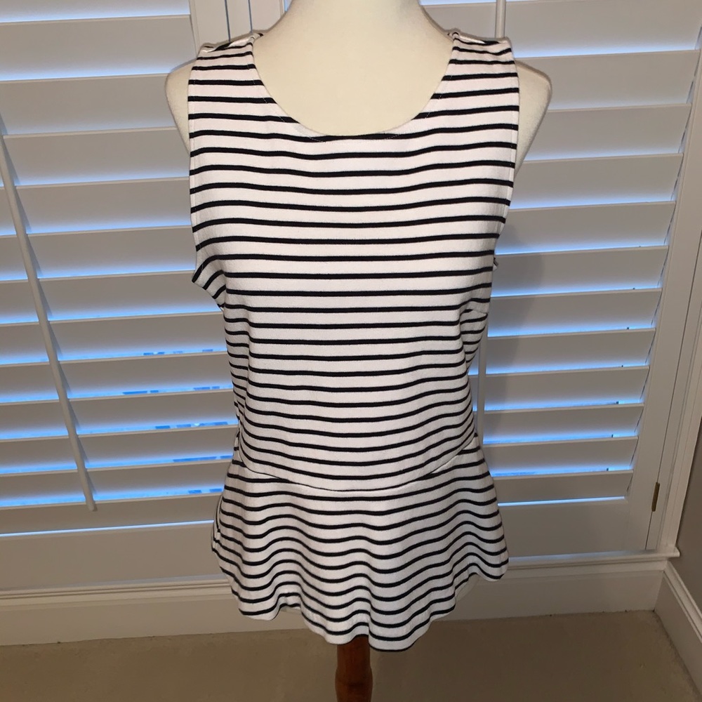 Crew peplum top EUC